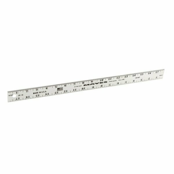 Mayes RULER ALUM STGTEDG 18X1 in. 10187